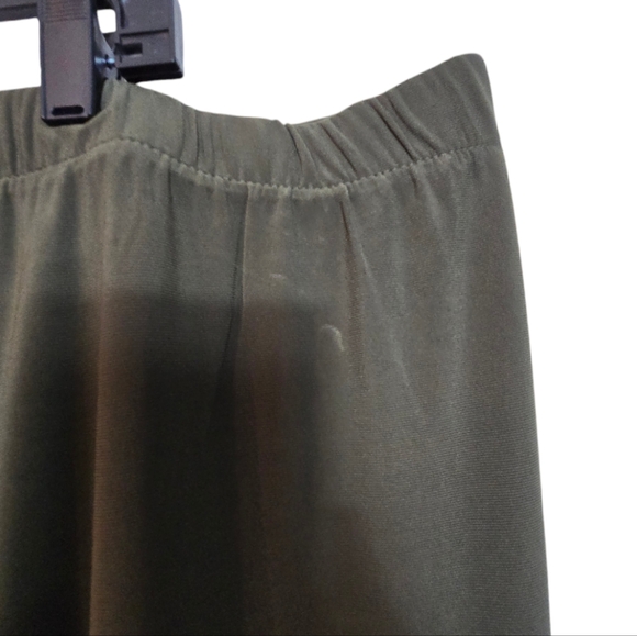 Nina Leonard Harem Pants Jogger Style Green Zipper Pockets 3X Plus - Picture 7 of 16